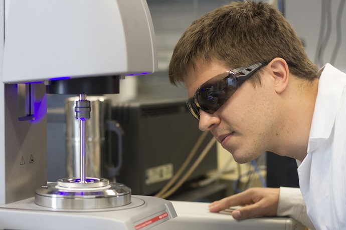 The polymerization process is studied