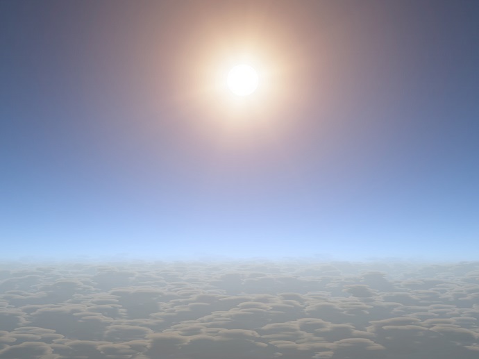The upper atmosphere of HAT-P-11b appears nearly cloud-free
