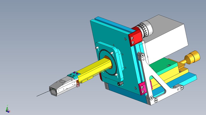 Photo of the new WDS instrument that is connected to a scanning electron microscope