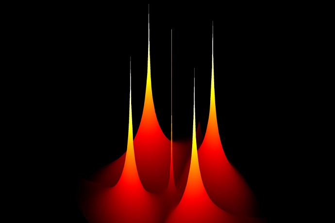 Plot of radiative quality factor as a function of wave vector for a photonic crystal slab