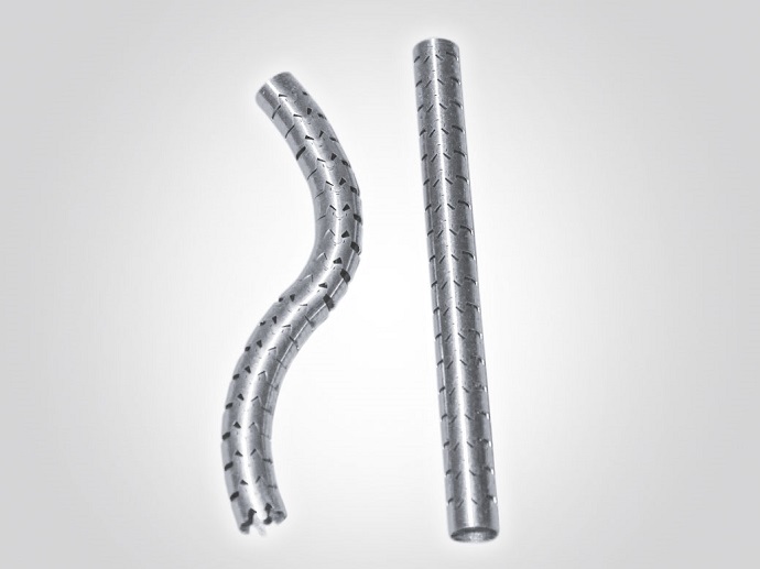 Puzzle cut for flexible  instruments like endoscopes