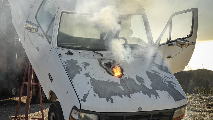 Lockheed Martin ATHENA laser weapon system