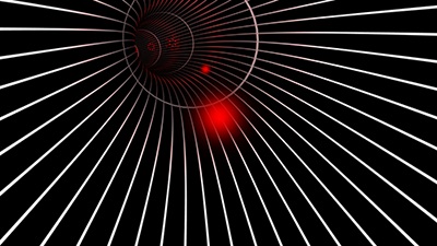 Light travelling in an optical fibre