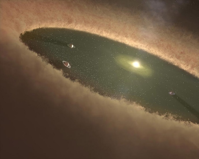 Stanford astronomers observe the birth of an alien planet