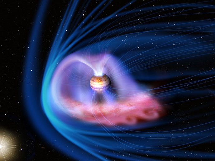 Artistic rendering of Jupiter's magnetosphere