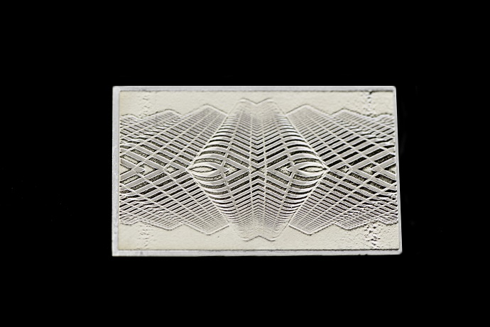 Remodeling of a stainless steel sample by laser fusion