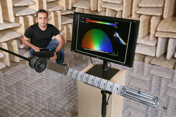 Angular detection by frequency