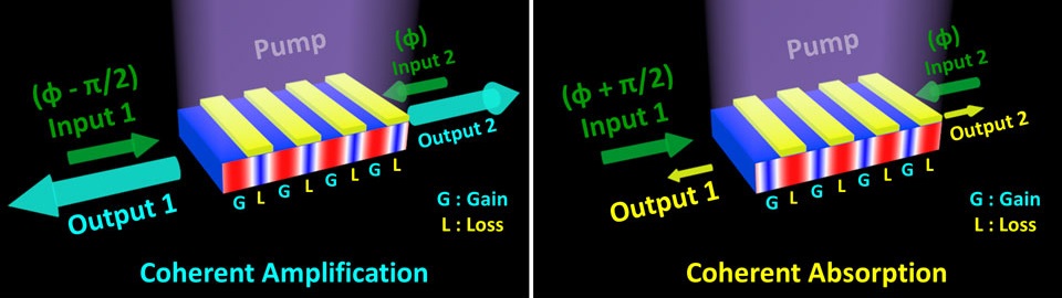 Schematics above show light input entering opposite ends of a single device