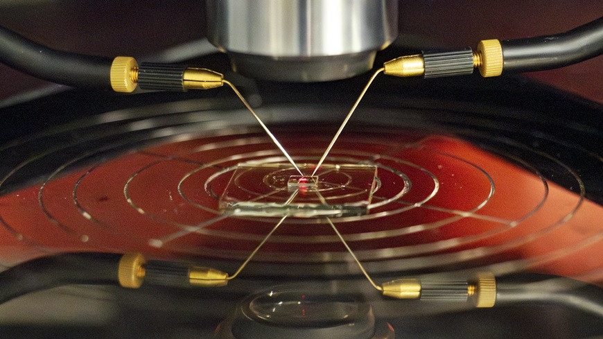 Innovative light sensor: The researchers are now working on miniaturizing the pixels, which were originally up to five millimeters in size, and assembling them into a functioning image sensor. Image: Empa